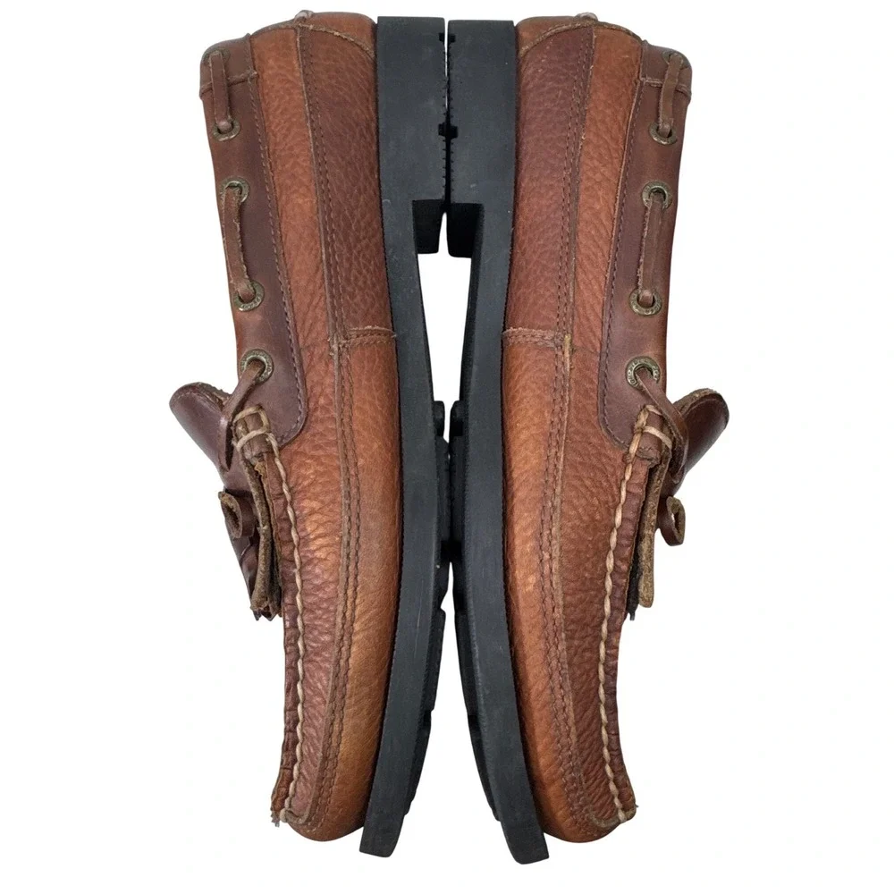 Sperry Top-Sider Kiltie Tassel Loafers Men 9.5M Brown Leather Boat Shoes 0673418